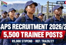 Good News! SAPS Opens 5,500 Police Trainee Posts for 2026/2027 – Apply Before 13 November 3 SAPS Recruitment 2026/2027