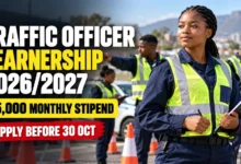 Traffic Officer Learnership 2026/2027